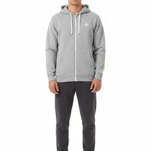 Adidas Men's Zip-Up Gray Sweater